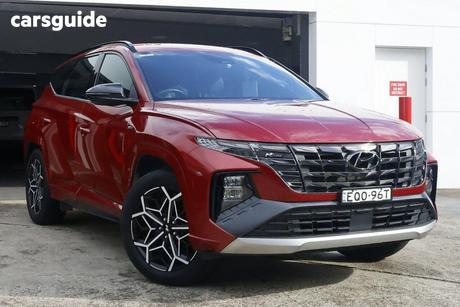 Red 2021 Hyundai Tucson Wagon N Line (Fwd)