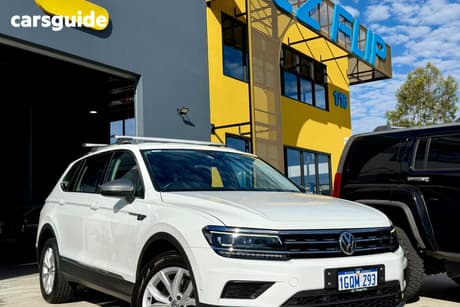 White 2018 Volkswagen Tiguan SUV ALLSPACE 132 TSI COMFORTLINE 5NA MY19