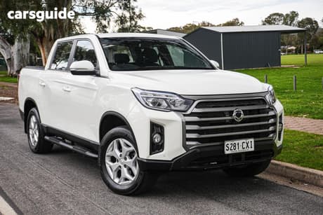 White 2023 Ssangyong Musso XLV Crew Cab Pickup Elx