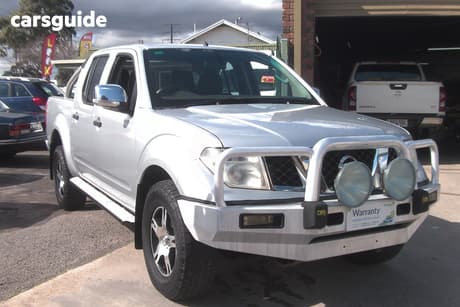 Silver 2009 Nissan Navara Dual Cab Pick-up Rx (4X2)