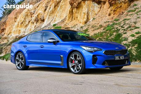 Blue 2018 Kia Stinger Sedan Gt (Black Leather)