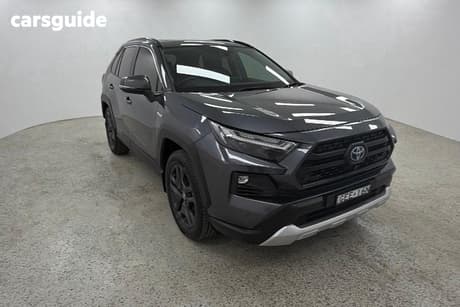 Silver 2021 Toyota RAV4 Wagon Edge (Awd) Hybrid