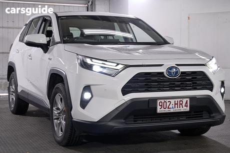 White 2023 Toyota RAV4 Wagon Cruiser (2Wd) Hybrid