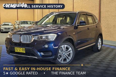 Blue 2015 BMW X3 Wagon Xdrive 20D