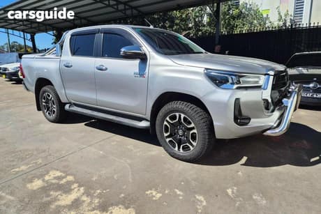 Silver 2021 Toyota Hilux Double Cab Chassis Sr5 + Premium Interior (4X4)