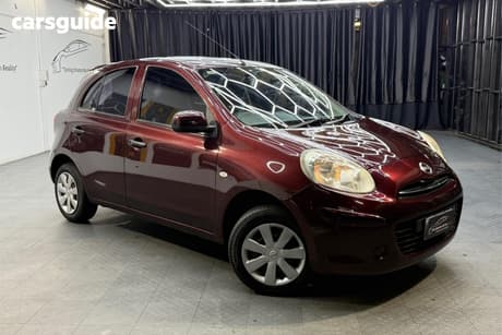 Red 2012 Nissan Micra Hatchback St