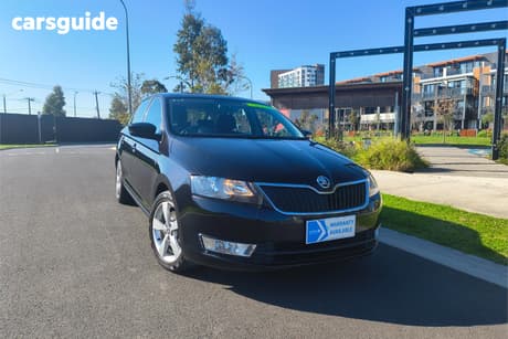 Black 2015 Skoda Rapid Spaceback Wagon Ambition 90 Tsi