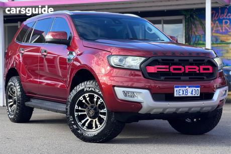 Red 2015 Ford Everest Wagon Trend