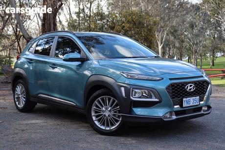 Blue 2018 Hyundai Kona Wagon Elite (Fwd)