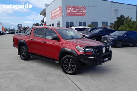 Red 2022 Toyota Hilux Double Cab Pick Up Rogue (4X4)