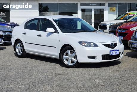 White 2008 Mazda 3 Sedan Neo Sport