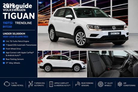 White 2019 Volkswagen Tiguan Wagon 110 Tsi Trendline