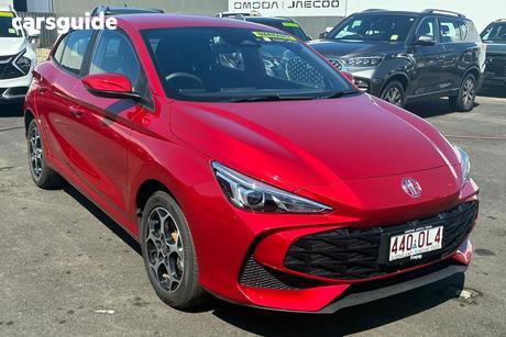 Red 2025 MG MG3 Hatchback Excite Hybrid+