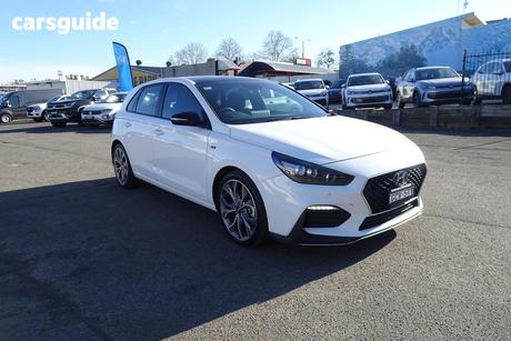 White 2022 Hyundai I30 Hatchback N Line Premium