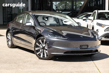 Grey 2023 Tesla Model 3 Sedan Rear-Wheel Drive