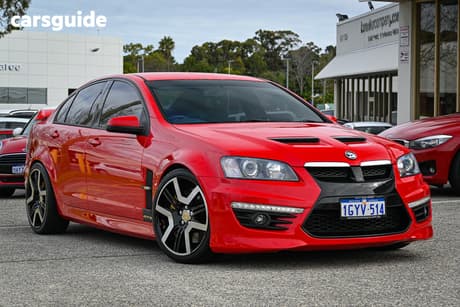 Red 2009 Holden GTS Sedan E SERIES R