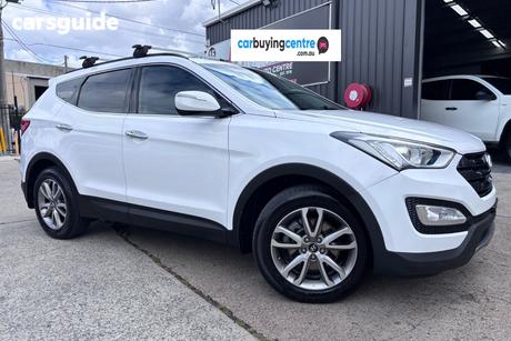White 2013 Hyundai Santa FE Wagon Elite Crdi (4X4)