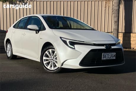 White 2025 Toyota Corolla Sedan Ascent Sport Hev