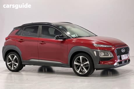 Red 2018 Hyundai Kona Wagon Highlander (Awd)
