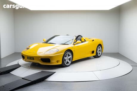 Yellow 2004 Ferrari 360 Convertible Spider