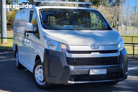 White 2021 Toyota HiAce Van Lwb (4 Door Option)