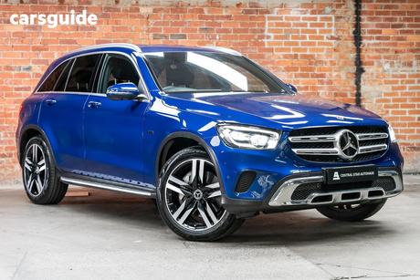 Blue 2021 Mercedes-Benz GLC300 Wagon E 4Matic Phev
