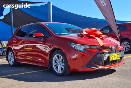 Red 2018 Toyota Corolla Hatchback Ascent Sport