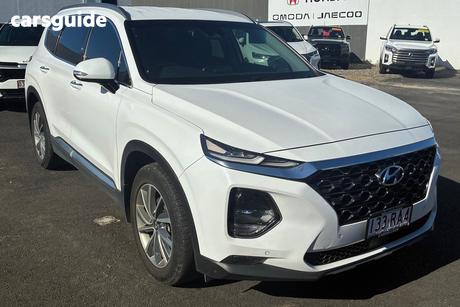 White 2018 Hyundai Santa FE Wagon Elite Crdi (4X4)