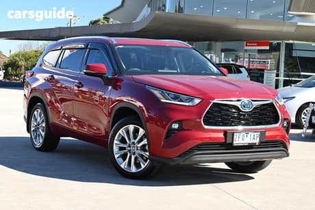 Red 2021 Toyota Kluger Wagon Grande Hybrid Awd