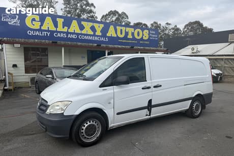 White 2011 Mercedes-Benz Vito Van 113Cdi Lwb