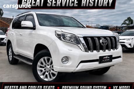 White 2013 Toyota Landcruiser Prado Wagon Vx (4X4)