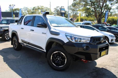 White 2020 Toyota Hilux Double Cab Pick Up Rugged X (4X4)