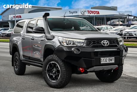 Silver 2018 Toyota Hilux Dual Cab Utility Rugged X (4X4)
