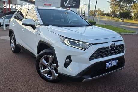 White 2021 Toyota RAV4 Wagon Gxl (Awd) Hybrid