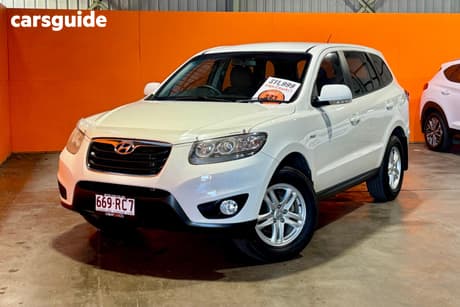 White 2011 Hyundai Santa FE Wagon Slx Crdi (4X4)