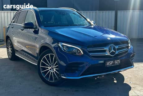 Blue 2017 Mercedes-Benz GLC250 Wagon 250