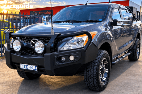 Silver 2014 Mazda BT-50 Dual Cab Utility Gt (4X4)