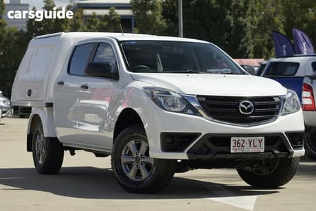 White 2018 Mazda BT-50 Dual Cab Utility Xt (4X2) (5Yr)