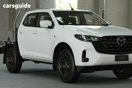 White 2026 Mazda BT-50 Dual Cab Chassis Xt (4X4)