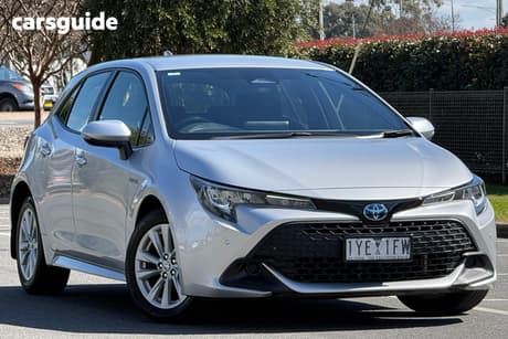 Silver 2023 Toyota Corolla Hatchback Ascent Sport