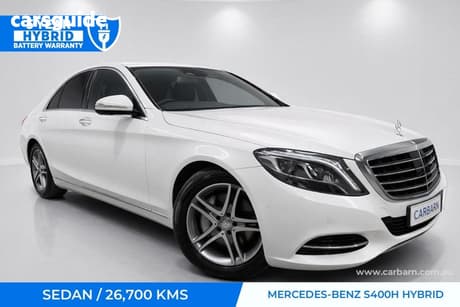 White 2014 Mercedes-Benz S-Class Sedan S400H