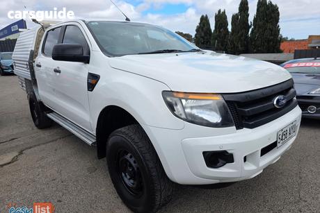White 2013 Ford Ranger Dual Cab Chassis Xl 3.2 (4X4)
