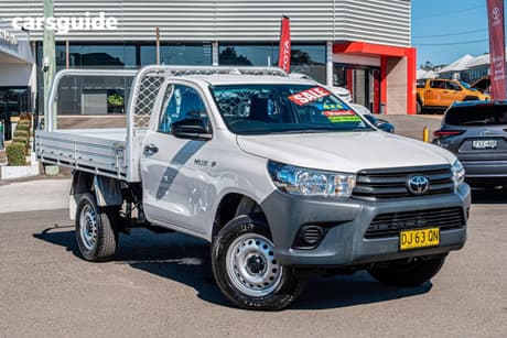 White 2023 Toyota Hilux Cab Chassis Workmate Hi-Rider (4X2)