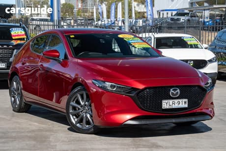 Red 2020 Mazda 3 Hatchback G25 Astina