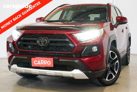 Red 2019 Toyota RAV4 Wagon Edge Awd