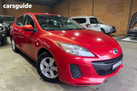 Red 2012 Mazda 3 Hatchback Neo