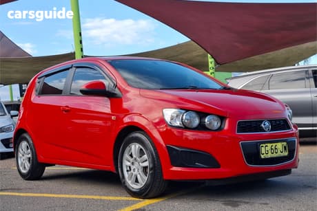 Red 2015 Holden Barina Hatchback Cd