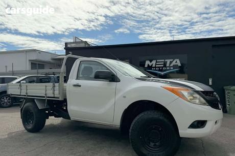 White 2012 Mazda BT-50 Cab Chassis Xt (4X2)