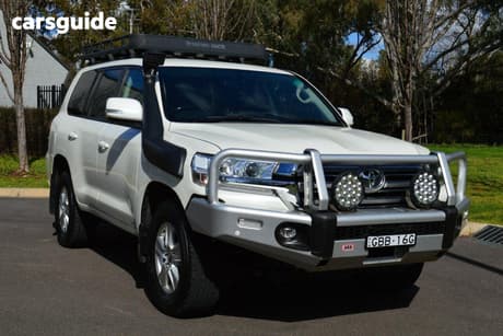 White 2019 Toyota Landcruiser Wagon Lc200 Gxl (4X4)