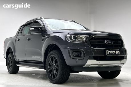 Grey 2020 Ford Ranger Double Cab Pick Up Wildtrak 2.0 (4X4)
